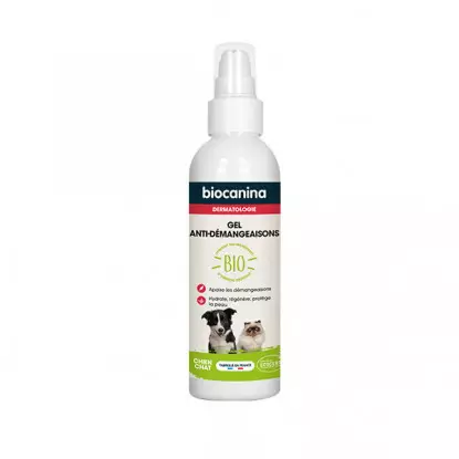 Biocanina Gel anti-démangeaisons chien et chat Bio - 125ml