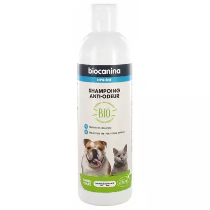 Biocanina Shampoing anti-odeurs chien et chat Bio - 240ml