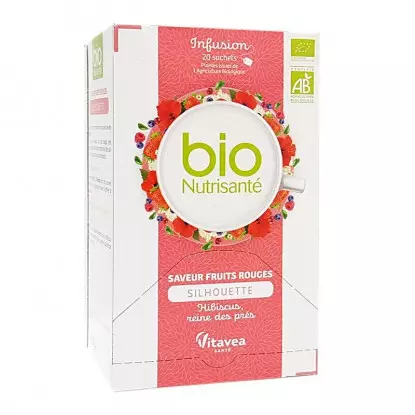 Nutrisanté Infusion Silhouette aux fruits rouges Bio - 20 sachets