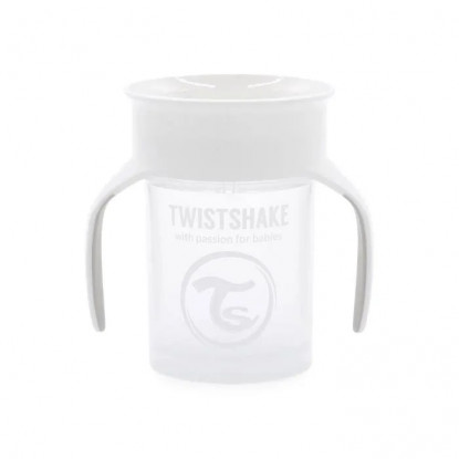 Twistshake Tasse 360 ​​6+m - Blanc - 230ml