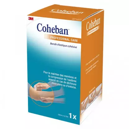 3M Coheban Bande élastique cohésive chair - 10cm x 3,5m