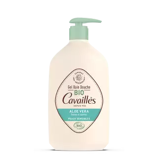 Rogé Cavaillès Gel bain douche peaux sensibles Aloe vera Bio - 1L