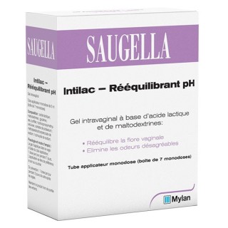 Saugella Intilac Rééquilibrant pH Gel intravaginal - 7 monodoses de 5ml