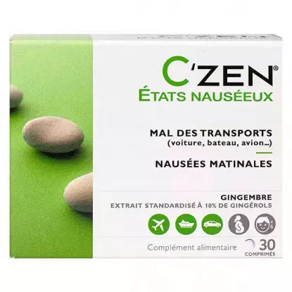Bausch & Lomb C'Zen états nauséeux - 30 comprimés