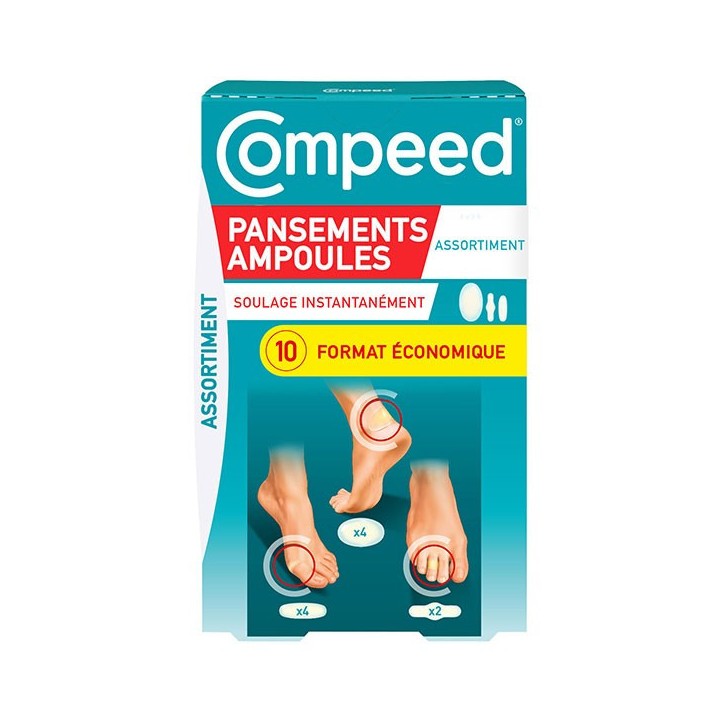 Compeed ampoules Assortiments - 10 pansements