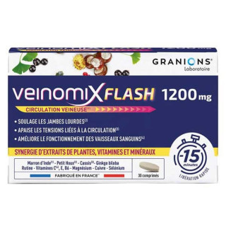 Granions Veinomix Flash 1200mg - 30 comprimés