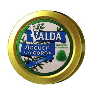 Valda Gommes goût menthe eucalyptus - 50g