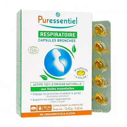 Puressentiel Respiratoire Capsules bronches - 30 capsules