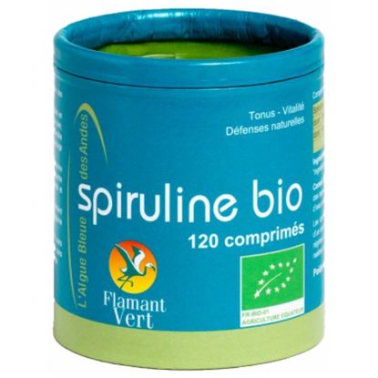 Flamant Vert Spiruline des Andes 500 mg Bio - 120 comprimés
