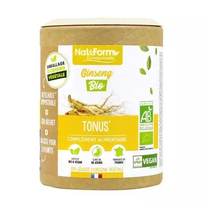 Nat&Form Ginseng Bio - 200 gélules