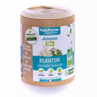 Nat&Form Aubépine bio - 200 gélules