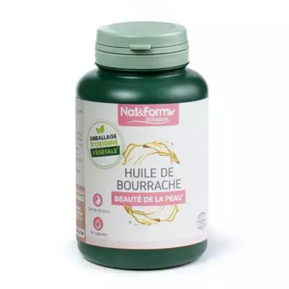 Huile Bourrache bio 120 Capsules Nat&form