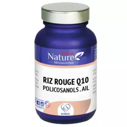 Pharm Nature Micronutrition Riz rouge Q10 Policosanols Ail - 60 gélules