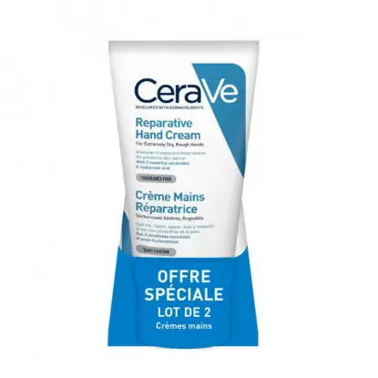 Cerave Crème mains réparatrice - Lot de 2 x 50ml
