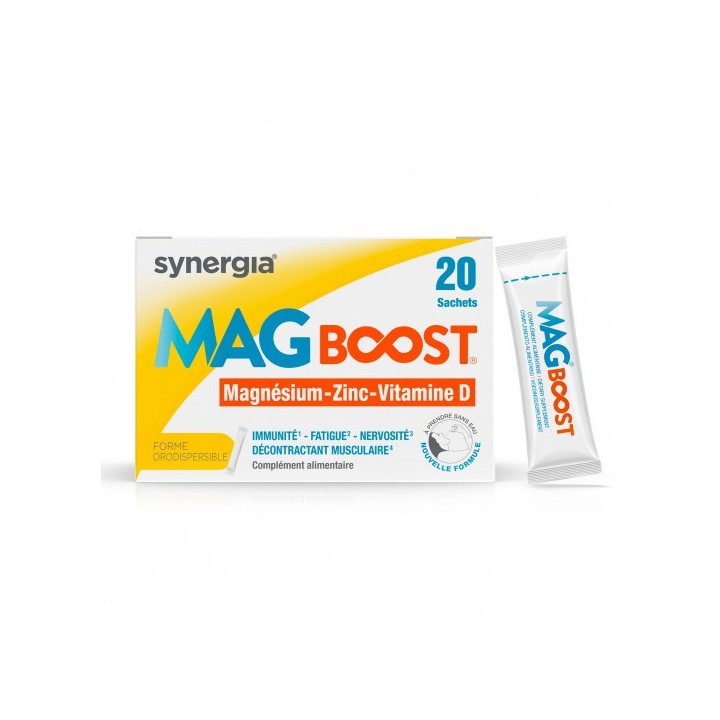Synergia MagBoost - 20 sachets orodispersibles