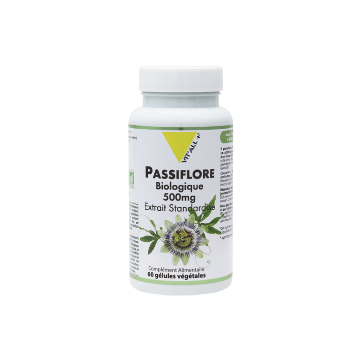Vitall+ Passiflore 500mg Bio - 60 gélules végétales