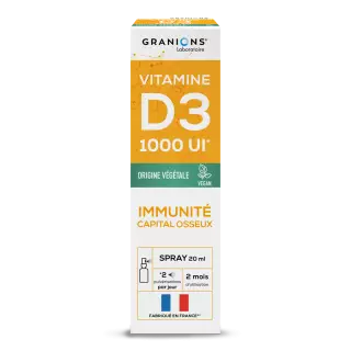 Granions Vitamine D3 végétale 1000 UI - Spray 20ml