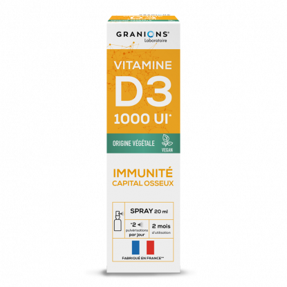 Granions Vitamine D3 végétale 1000 UI - Spray 20ml
