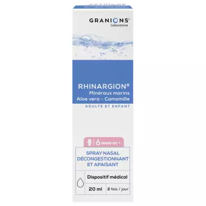 Granions Rhinargion Spray nasal décongestionnant et apaisant - 20ml