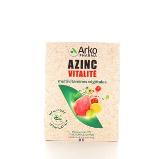 Arkopharma Azinc Vitalité Multivitamines végétales - 30 comprimés