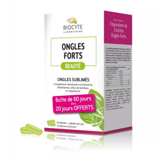 Biocyte Pack Ongles forts - 120 gélules
