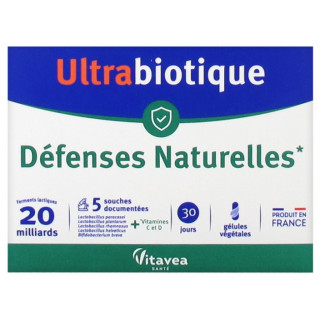 Nutrisanté Ultrabiotique Défenses naturelles - 90 gélules végétales
