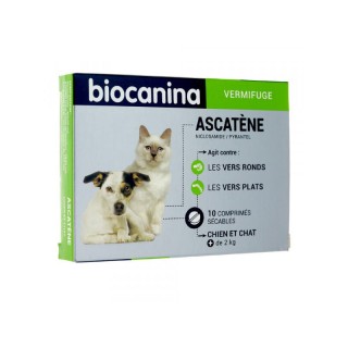 Biocanina Ascatène chat et chien - 10 comprimés