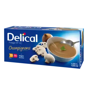 Delical Potage HP/HC Champignons - 4 x 200ml