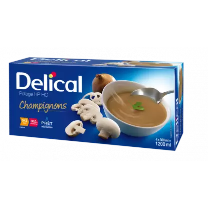 Delical Potage HP/HC Champignons - 4 x 200ml