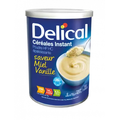 Delical Céréales Instant Miel-Vanille - 420g