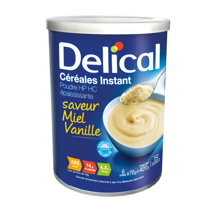 Delical Céréales Instant Miel-Vanille - 420g