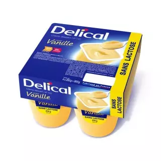 Delical Crème dessert HP/HC sans lactose Vanille - 4x200g