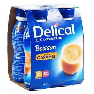Delical Boisson HP/HC Lactée Max 300 Caramel - 4x300ml