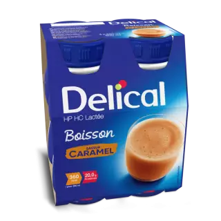 Delical Boisson HP/HC Lactée Caramel - 4x200ml