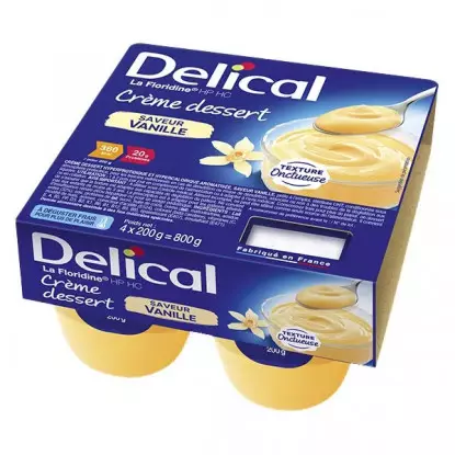 Delical Crème dessert HP/HC La Floridine Vanille - 4x200g