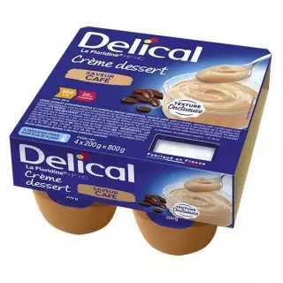 Delical Crème dessert HP/HC La Floridine Café - 4x200g