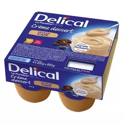 Delical Crème dessert HP/HC La Floridine Café - 4x200g