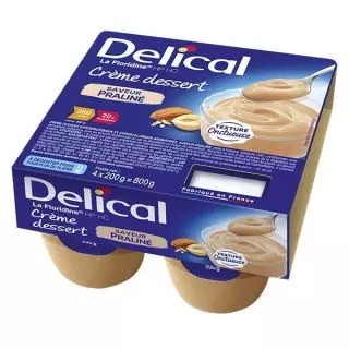 Delical Crème dessert HP/HC La Floridine Praliné - 4x200g