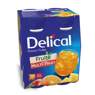 Delical Boisson fruitée Multi-Fruits - 4x200ml