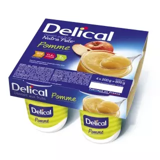 Delical Dessert aux Fruits Nutra'Pote Pomme - 4x200g