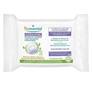 Puressentiel Hygiène Intime Lingettes intimes quotidiennes Bio - 25 unités