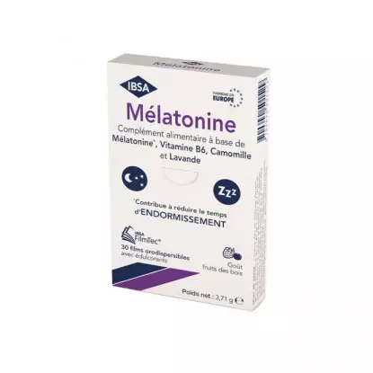 Ibsa Pharma Mélatonine FilmTec - 30 films orodispersibles