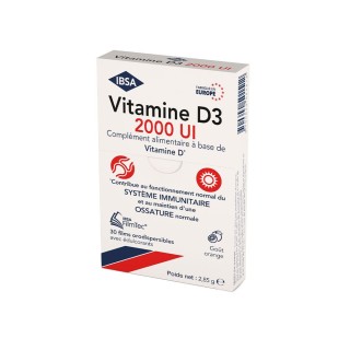 Ibsa Pharma Vitamine D3 2000UI FilmTec - 30 films orodispersibles