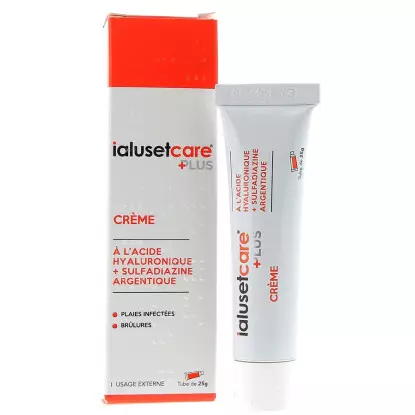 Ialuset Care Plus Crème à l'acide hyaluronique - 25g