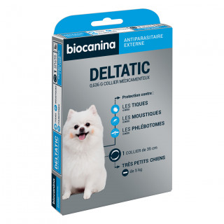 Biocanina Deltatic Collier antiparasitaire 0.636g petits chiens - Collier 35 cm