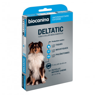 Biocanina Deltatic Collier antiparasitaire 1,056g moyens chiens - Collier 60 cm