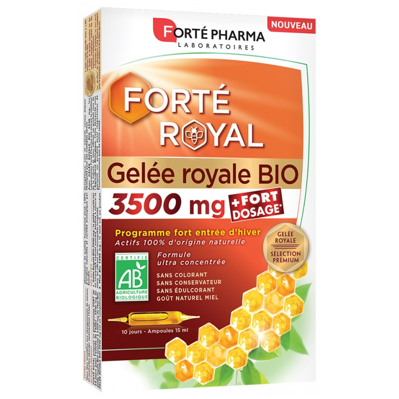 Gelée Royale Forte Bio ampoules de 3500 mg - Dietaroma