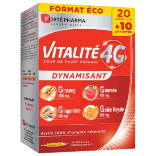 Forté Pharma Vitalité 4G - 30 ampoules