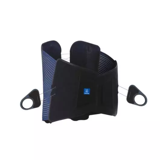 Thuasne LombaStab High Ceinture dorso-lombaire - Hauteur 35cm - Taille 2 - Noir/Bleu