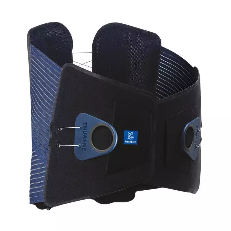 Thuasne LombaStab High Ceinture dorso-lombaire - Hauteur 40cm - Taille 5 - Noir/Bleu